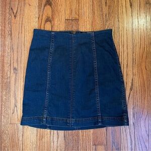 Free People Stretchy Denim Pencil Skirt